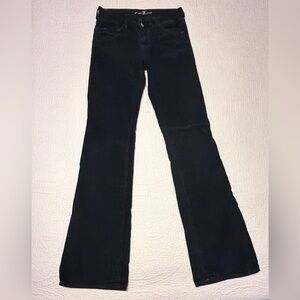 7 For All Mankind Black Flare Jeans